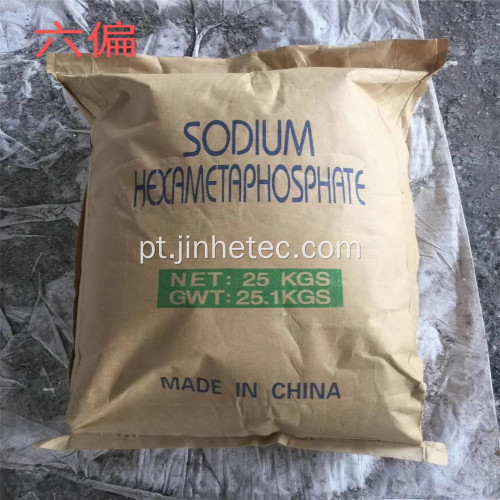 Hexametafosfato de sódio de grau técnico de alta qualidade SHMP 68%